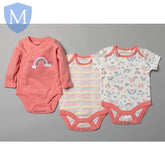 Baby Organic Triple Pack Of Vest - Rainbows (T20364) (Baby Bodysuit) Mansuri